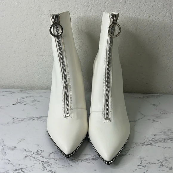 Bar lll Briget Womens Embellished Pointed Toe Ankle Boots Size - Picture 8 of 13